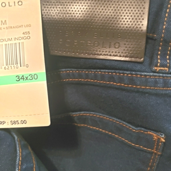 Perry Ellis Portfolio Jeans 👖 Sz-34X30 - Picture 7 of 8
